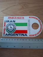 Sticker WK78 Iran, Ophalen of Verzenden, Zo goed als nieuw, Sport