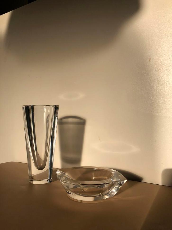 Orrefors Sweden kristal glazen set, Huis en Inrichting, Woonaccessoires | Vazen, Zo goed als nieuw, Overige kleuren, Minder dan 50 cm