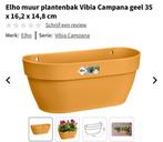 Elho 4 geel plantenbakken, Kunststof, Minder dan 30 cm, Rond, Ophalen of Verzenden