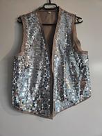 Beige met zilveren glitters gilet maat L (valt klein), Kleding | Dames, Bodywarmers, Ophalen of Verzenden, Nieuw, Maat 38/40 (M)