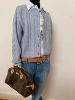 KNIT TED zacht blauw vest wol maat S, Ophalen of Verzenden, Zo goed als nieuw, Maat 38/40 (M), Blauw