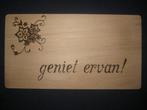 x ontbijt / snij / naam plankje - creamar PYROGRAFIE, Huis en Inrichting, Ophalen of Verzenden, Nieuw