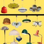 Grote voorraad vintage lampen en verlichting Amsterdam noord, Ophalen, ,, ,, ,