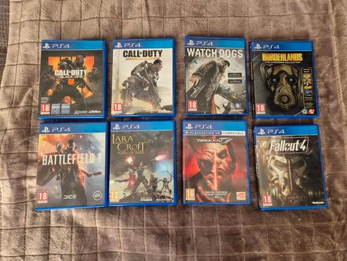 8 Ps4 games "Lees beschrijving"., Spelcomputers en Games, Spelcomputers | Sony PlayStation 4, Zo goed als nieuw, Slim, Met 1 controller