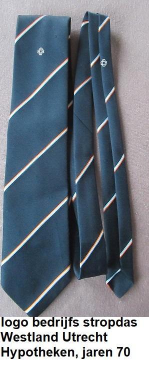 2 bedrijfsstropdassen, jaren 70, Westland-Utrecht & VB, Kleding | Heren, Stropdassen, Zo goed als nieuw, Ophalen of Verzenden
