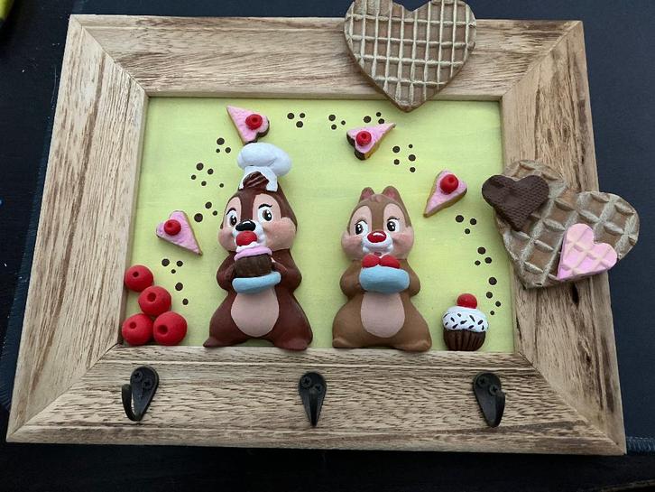 Schilderij Knabbel en Babbel, Verzamelen, Disney, Nieuw, Overige typen, Overige figuren, Ophalen of Verzenden