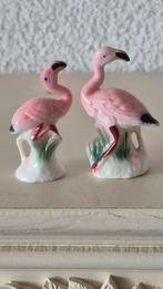 2 porseleinen flamingo's, Ophalen of Verzenden, Zo goed als nieuw