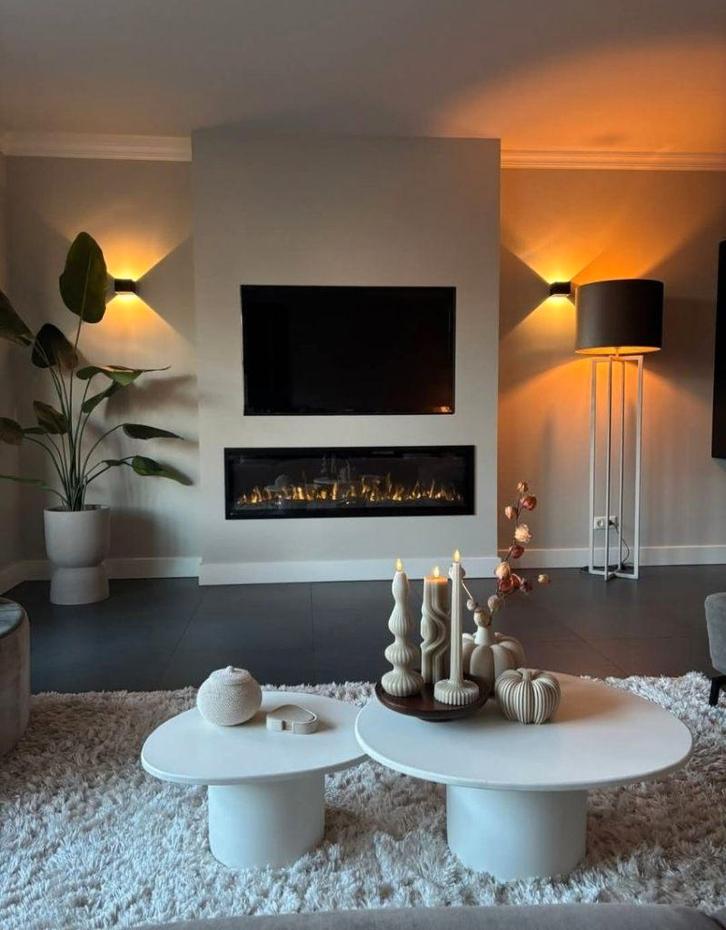 Light & Living Vloerlamp Mace 30x30x140 cm créme (excl. kap), Huis en Inrichting, Lampen | Vloerlampen, Nieuw, 100 tot 150 cm