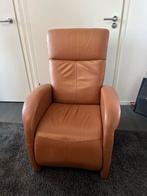 Tegen elk redelijk bod: Cognac leren relaxstoel Prominent, Ophalen, Gebruikt, Minder dan 75 cm, Degelijke Relax stoel van Prominent