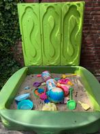 BIG - Sandy Green Zandbak + Hard Cover (138x138x27cm), Ophalen, Zo goed als nieuw