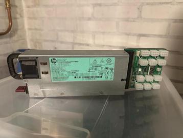 HP 1200W Server Voeding incl. Breakerboard en Kabels beschikbaar voor biedingen