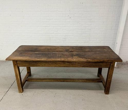 Antieke Franse boeren tafel, Huis en Inrichting, Tafels | Eettafels, Gebruikt, 50 tot 100 cm, Vijf personen of meer, Rechthoekig