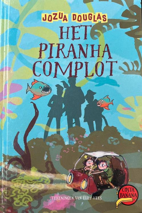 Jozua Douglas - Het piranha-complot, Boeken, Kinderboeken | Jeugd | 10 tot 12 jaar, Zo goed als nieuw, Ophalen of Verzenden