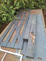 Houten Hek Douglas & Eiken Palen (4m), Ophalen, Gebruikt, Palen, Hardhout