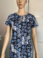 G381 Nieuw:  mt. S=36 jurk jurkje blauw/wit van CdlC, Kleding | Dames, Blauw, Nieuw, Ophalen of Verzenden, Knielengte