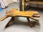 Vintage Boomstam Salontafel, Huis en Inrichting, Tafels | Salontafels, Ophalen, Gebruikt, 50 tot 100 cm, Overige vormen