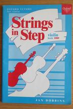 Strings in step Violin book one (Oxford Tutors- Jan Dobbins), Muziek en Instrumenten, Bladmuziek, Verzenden, Zo goed als nieuw