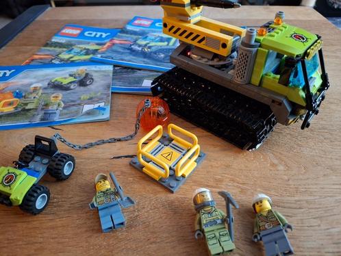 Lego City 60122 vulkaan crawler., Kinderen en Baby's, Speelgoed | Duplo en Lego, Zo goed als nieuw, Lego, Complete set, Ophalen of Verzenden