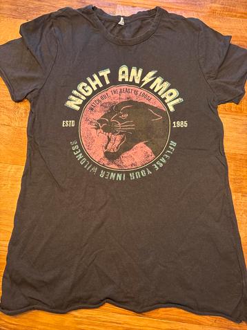 Only Life Night Animal T-shirt XS beschikbaar voor biedingen