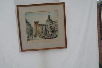 Dorp of stadsgezicht beschikbaar voor biedingen