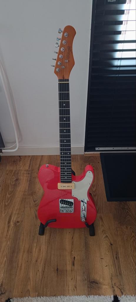 Stagg SET CST Telecaster Fiesta Red, Muziek en Instrumenten, Snaarinstrumenten | Gitaren | Elektrisch, Zo goed als nieuw, Overige merken