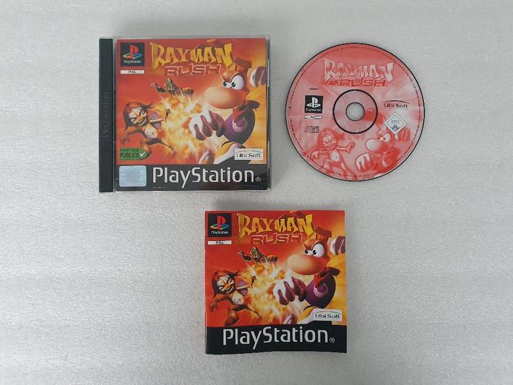 PS1: Rayman Rush, Spelcomputers en Games, Games | Sony PlayStation 1, Gebruikt, Avontuur en Actie, 1 speler, Vanaf 3 jaar, Ophalen of Verzenden