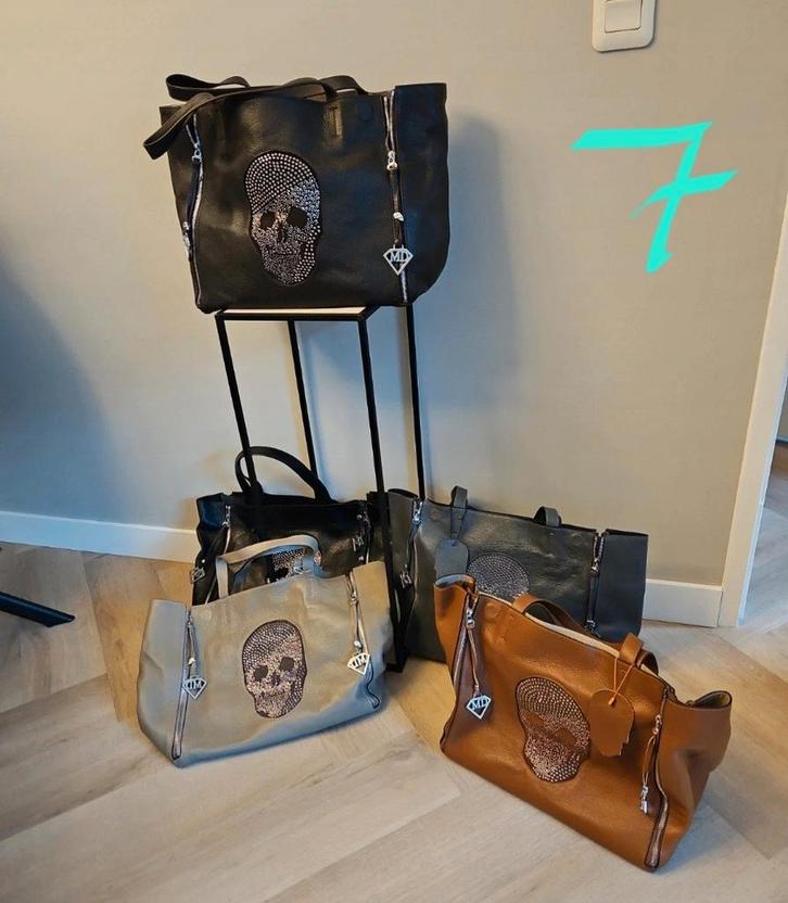 Lederen Tassen - Nieuw uit Faillissement!, Sieraden, Tassen en Uiterlijk, Tassen | Damestassen, Ophalen of Verzenden