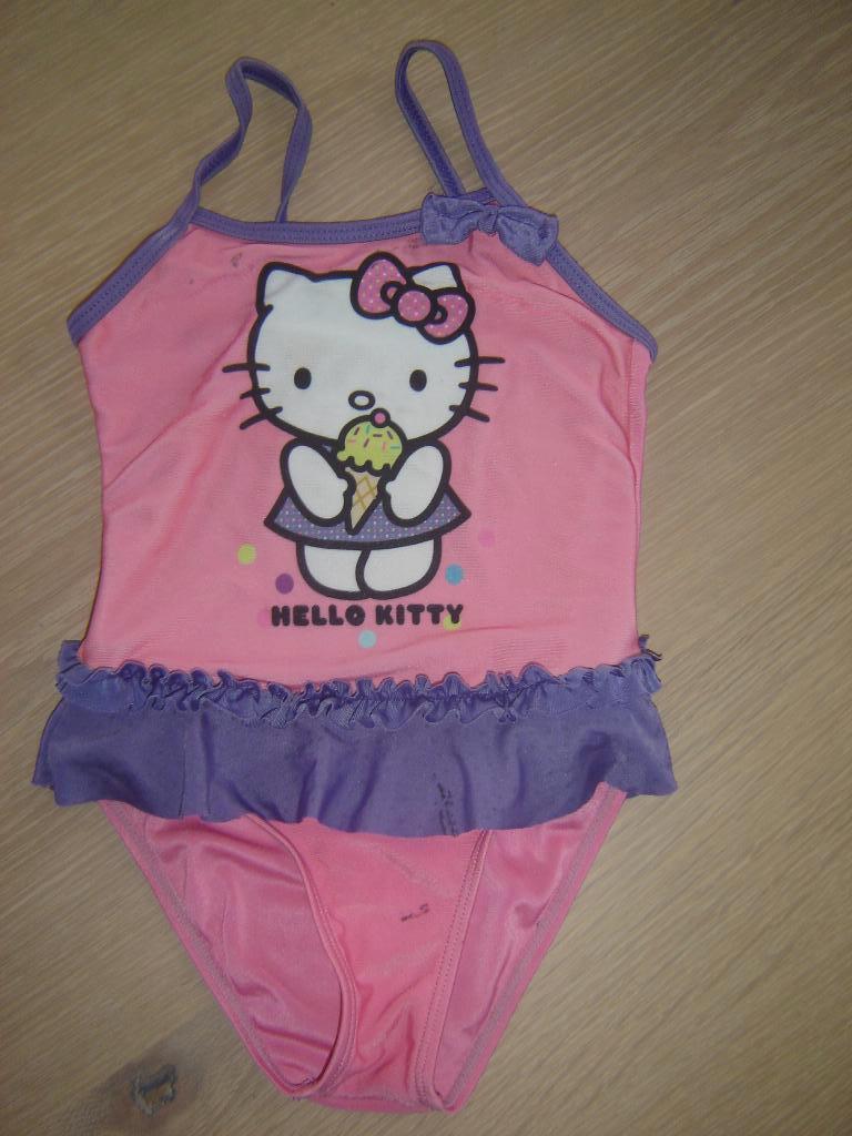 badpakje hello kitty 92, Gebruikt, Meisje, Sport- of Zwemkleding, Ophalen of Verzenden