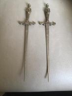 2 stuks mooie vintage briefopener met ridder bovenop zie de, Ophalen
