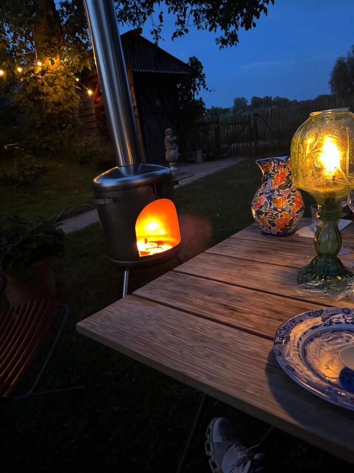rvs tuinkachel terrasverwarmer tuinhaard buitenhaard haard, Tuin en Terras, Terrasverwarmers, Nieuw, Ophalen of Verzenden