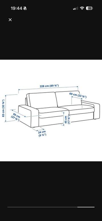 IKEA KIVIK 3-zitsbank - Gratis tot vrijdag! - afbeelding 4