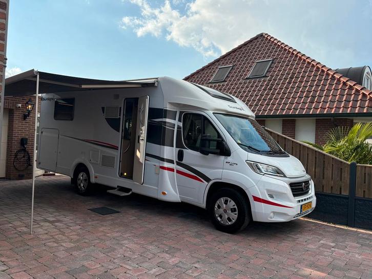 Sunlight t68 bj 2018 150pk automaat euro 6 enkele bedden, Caravans en Kamperen, Campers, Particulier, tot en met 5, Half-integraal