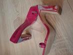 Cyclaam roze muiltje 10cm H met glitter vlammen maat 41, Kleding | Dames, Schoenen, Stephan, Instappers, Ophalen of Verzenden