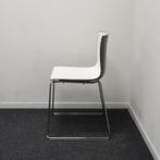 Arper Catifa 46, Stoel, Wit / Bruin, 4-poots, Huis en Inrichting, Stoelen, Kunststof, Gebruikt, Wit, Ophalen of Verzenden