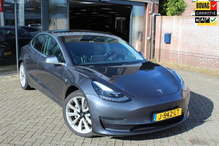 Tesla Model 3 Long Range AWD 75 kWh TREKHAAK / 19" LMV / 1e, Auto's, Tesla, Bedrijf, Te koop, Model 3, 4x4, ABS, Airbags, Airconditioning