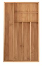 Bamboe bestekbak – €10 – ophalen in Bussum, Ophalen of Verzenden, Zo goed als nieuw, Hout, Los bestek