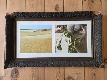 Antieke barok lijst, behoeft reparatie OF los museumglas beschikbaar voor biedingen