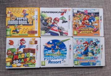 Nintendo 3ds spellen, mario kart7, mario 3d land en meer! beschikbaar voor biedingen