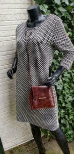 CENTAUER bruin lederen schoudertas zeer fraai (nr F099), Schoudertasje, -, Ophalen of Verzenden, Zo goed als nieuw