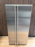 Luxe Rvs Boretti amerikaanse koelkast (Gratis bezorgen), 5258sh, 200 liter of meer, 60 cm of meer, Met aparte vriezer