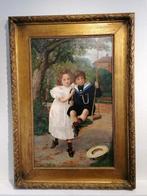 Evert Jan BOKS (1838–1914), Antiek schilderij op doek, Antiek en Kunst, Kunst | Schilderijen | Klassiek, Ophalen