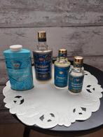 Oude boldoot eau de cologne flesjes en talkpoeder, Ophalen of Verzenden, Zo goed als nieuw, Parfumfles, Gevuld