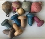 oude houten speelgoed tollen  5 priktollen en 7 zweeptollen, Ophalen of Verzenden, Gebruikt, Overige typen