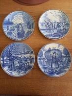 delfts blauwe borden, 4 jaargetijden, Antiek en Kunst, Ophalen of Verzenden