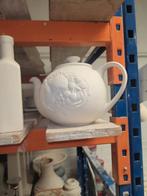 Biscuit Theepot met Fruitmotief, Keramiek, Overige typen, Ophalen of Verzenden, Zo goed als nieuw