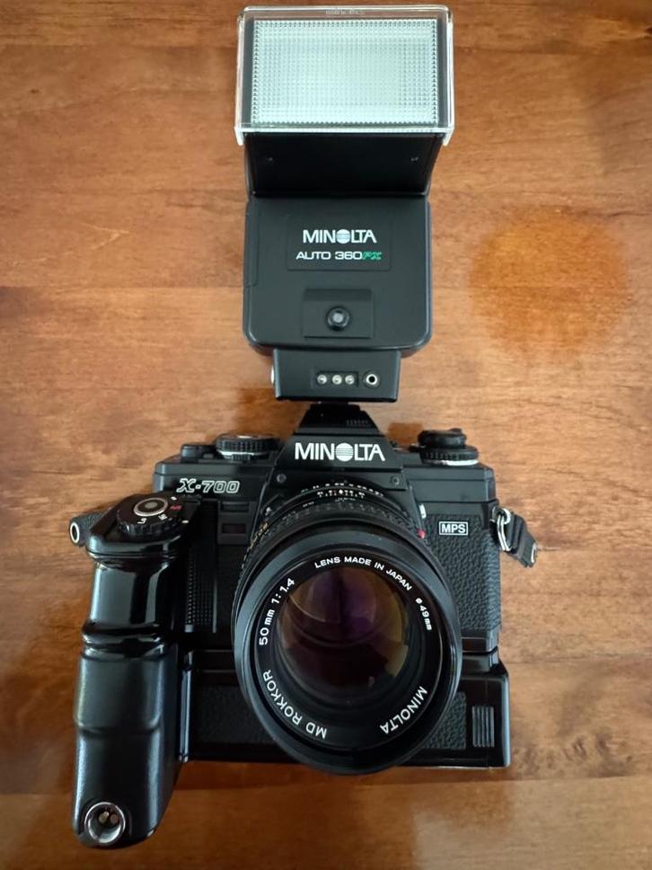 Minolta analoge camera, Audio, Tv en Foto, Fotocamera's Analoog, Gebruikt, Spiegelreflex, Minolta, Ophalen of Verzenden