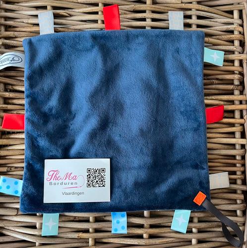 Tutpopje/speendoekje/labeldoekje geborduurd met naam, Kinderen en Baby's, Kraamcadeaus en Geboorteborden, Nieuw, Kraamcadeau, Ophalen of Verzenden