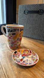 XL Beker + petit four bordje, Huis en Inrichting, Keuken | Servies, Ophalen, Blond Amsterdam, Zo goed als nieuw, Bord(en)