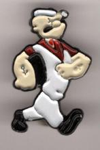 Popeye stripfiguur zilverkleurig broche ( S_234 ), Verzamelen, Speldjes, Pins en Buttons, Verzenden, Nieuw, Figuurtje, Speldje of Pin