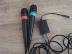 2 microfoons playstation singstar, Muziek, 1 speler, Ophalen of Verzenden, Zo goed als nieuw